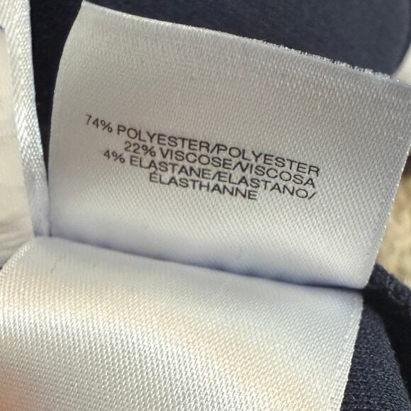 Anne Klein small stripe color block 1/2 sleeve jacket blazer C2 2405 - Picture 6 of 12